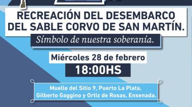 Puerto La Plata celebra el aniversario del desembarco del Sable Corvo de San Martín