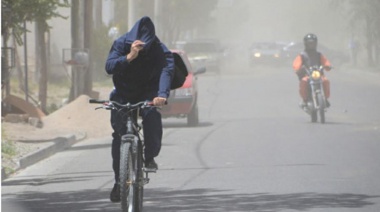 Alerta meteorológico por fuertes vientos para el sur de la Provincia