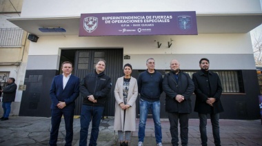 Mayra y el Ministro Alonso inauguraron la nueva Base del Grupo de Prevención Motorizada en Quilmes