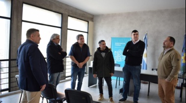Correa visitó Tres Arroyos y mantuvo una nutrida agenda