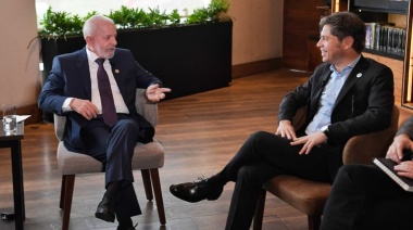 Kicillof se reunió con el presidente brasilero Lula da Silva en México