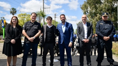Kicillof inauguró la nueva base del Grupo de Prevención Motorizado en Escobar