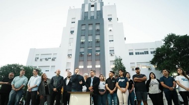 Otermín y Molea participaron de la Clase Abierta de la UNLZ que se realizó en la Plaza Grigera