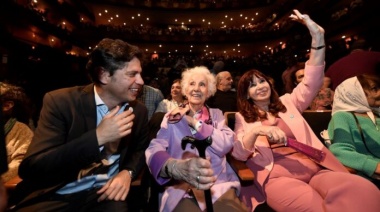En medio de la tensión, Cristina y Kicillof se mostraron juntos en el aniversario de Abuelas