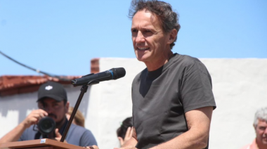 Gabriel Katopodis inauguró la obra de regulación de la Laguna San Luis en Bolívar