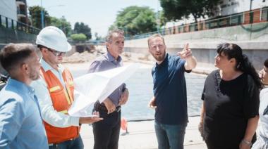 Otermín y Katopodis supervisaron obras en Lomas de Zamora y reclamaron la reactivación de proyectos paralizados