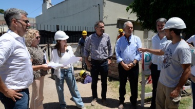 Katopodis y Alak recorrieron obras de infraestructura hídrica en La Plata