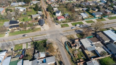 La Provincia finalizó el nuevo sistema de desagües pluviales en Paso del Rey