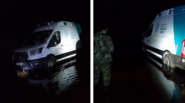 Insólito robo en Daireaux: se llevó una ambulancia y quedó atrapado en el barro