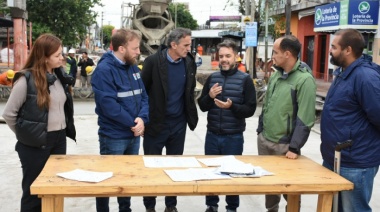 Katopodis recorrió obras viales en Lomas de Zamora