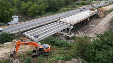 San Miguel: avanzan las obras de conectividad sobre el Río Reconquista