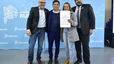 Axel Kicillof: “El Estado es el que trae patrulleros para la seguridad y el que acerca las escrituras”
