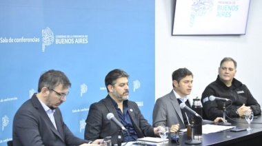 Kicillof reclama fondos a Nación y acusa a Milei de inacción ante el temporal