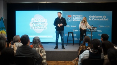 Federico Otermín y Sol Tischik presentaron Aprender Lomas, una plataforma de capacitación en oficios con salida laboral