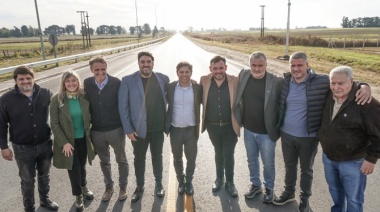 Kicillof inauguró la obra de repavimentación de la Ruta Provincial N°31