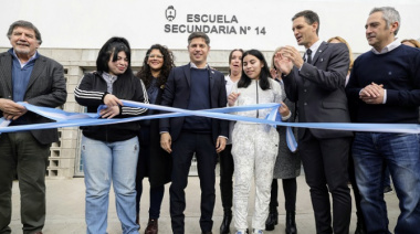 Kicillof inauguró un Polo Educativo en Alejandro Korn: "Esta mejora no iba a ocurrir por las fuerzas del cielo"
