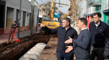 Avanza la obra hidráulica que mejorará el drenaje pluvial en el centro de Pilar