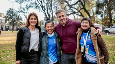 Soledad Peralta acompañó a los deportistas que participaron de Pilar Corre