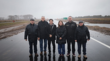 Kicillof inauguró un nuevo tramo de las obras sobre la Ruta Provincial N°11
