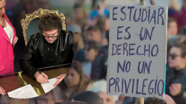 Rechazo a Milei por el desfinanciamiento universitario