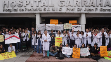 Nuevo paro de trabajadores del Garrahan y acto frente al Congreso
