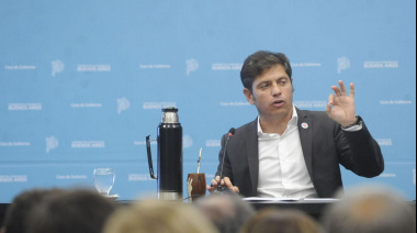 Axel Kicillof explicó cómo votar con boleta única y pidió terminar con el freno a la obra pública