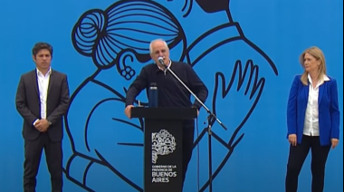 Día de la Lealtad: Jorge Taiana y Verónica Magario apuntaron contra Javier Milei en San Vicente