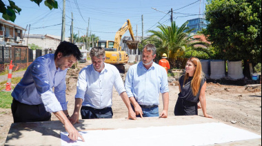 El Municipio avanza con una obra clave para el drenaje y la infraestructura del centro de Pilar