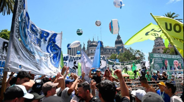 CGT marchó contra la reforma laboral y anticipó que podría llamar a un paro nacional