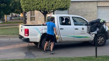 Paro municipal en 9 de Julio: funcionarios salieron a juntar la basura para sostener la recolección