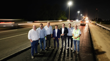 Kicillof y Katopodis recorrieron las obras del cuarto carril de la Autopista Buenos Aires – La Plata