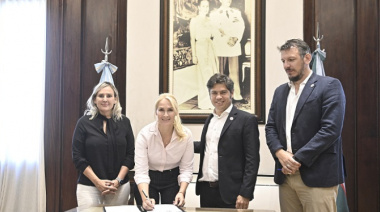 Kicillof y Cuattromo firmaron convenios de asistencia financiera con municipios bonaerenses