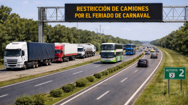 Carnaval 2026: horarios y rutas con restricción de camiones hacia la costa