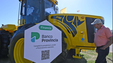 Expoagro: Banco Provincia lanzó créditos en dólares desde 0% para la compra de maquinaria agrícola