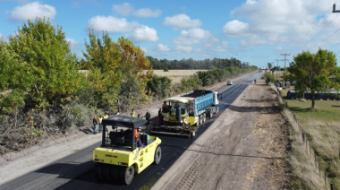 Avanza la repavimentación de la Ruta 11 en Magdalena con obras para camiones