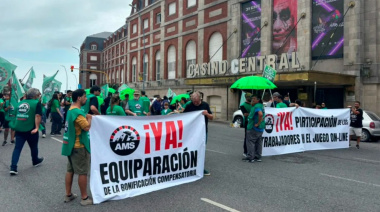 Casinos bonaerenses: AMS define una marcha en La Plata por salarios
