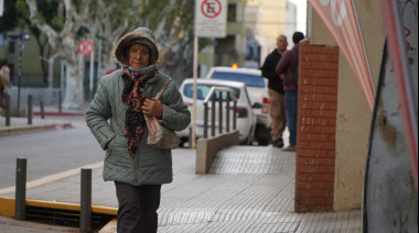 Frío intenso y alerta amarilla por fuertes vientos en gran parte de la provincia
