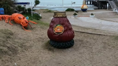 Mar del Tuyú: el mate gigante amaneció sin bombilla y buscan a los autores
