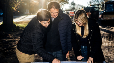 En Cañuelas, Katopodis recorrió las obras de la Ruta 205