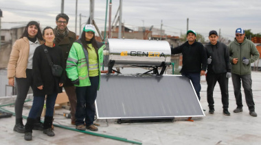 Clubes de La Matanza incorporan termotanques solares para bajar el gasto energético