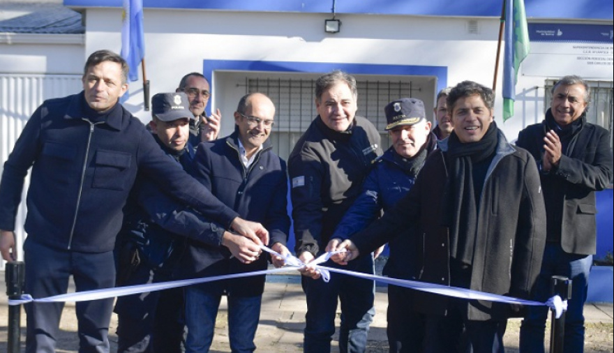 Kicillof inauguró la nueva sede de la Policía Científica en Bolívar