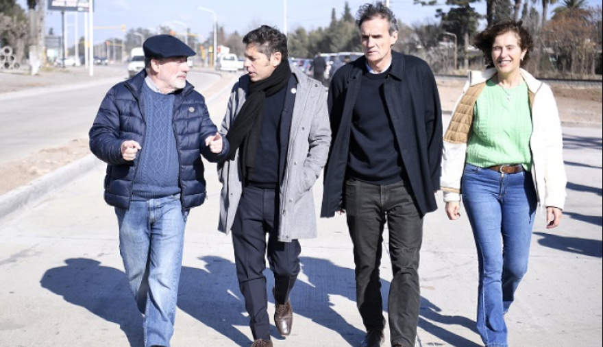 Kicillof y Katopodis habilitaron un tramo de las obras de mejora de la Ruta Provincial N°40