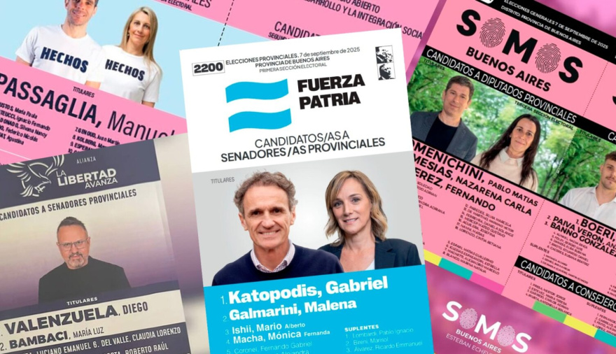 Así serán las boletas para las elecciones del 7 de septiembre