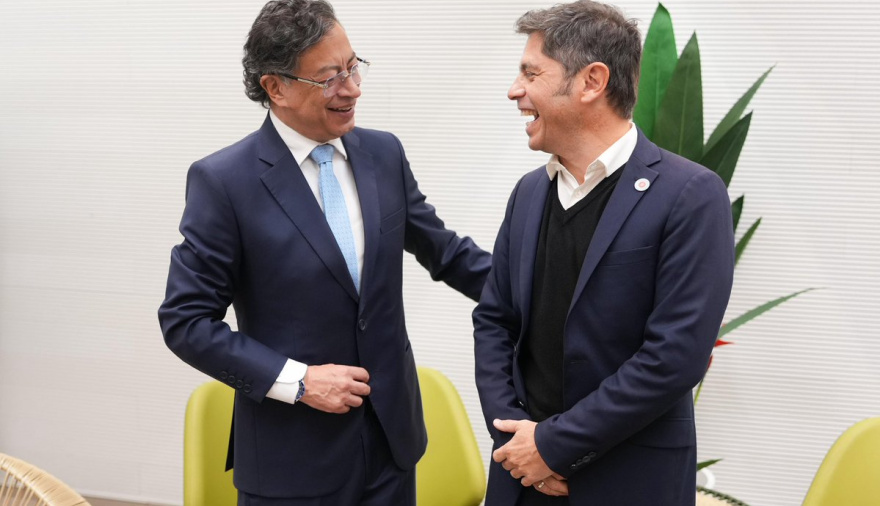 Kicillof se reunió con Petro y suma fotos a su proyecto presidencialista