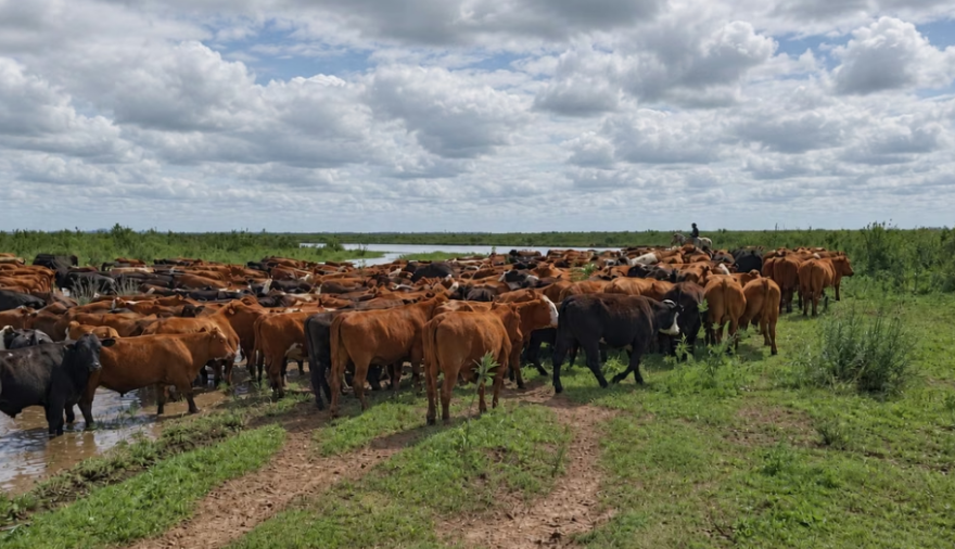 Crecida del Paraná: productores de San Nicolás, Ramallo y San Pedro evacúan ganado