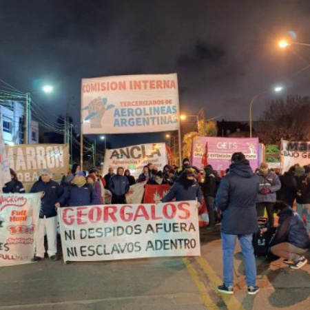 Nueva protesta de trabajadores de Georgalos y tensión en Panamericana por despidos