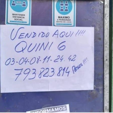 Mar del Plata: ganó casi $ 800 millones en el Quini 6 y se enteró cuando fue a la agencia a controlar la boleta