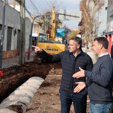 Avanza la obra hidráulica que mejorará el drenaje pluvial en el centro de Pilar