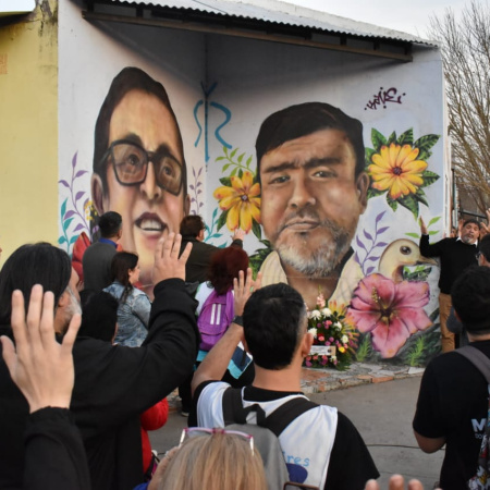 Moreno recordó a Sandra Calamano y Rubén Rodríguez a 7 años de su muerte