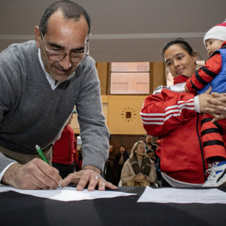 Plan habitacional en Azul: Nelson Sombra presentó subsidios, microcréditos y entrega de terrenos